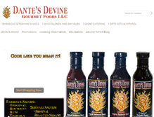 Tablet Screenshot of dantesdevine.com